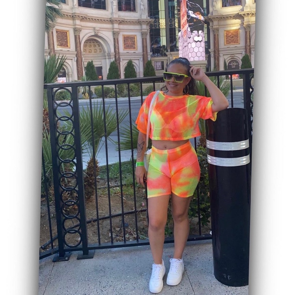 Biker shorts set